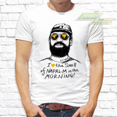 Мужская футболка с фото «I love the Smeel of Napalm in the Morning»      