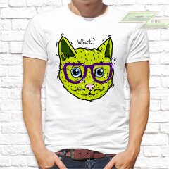 Мужская футболка с фото «What?»      