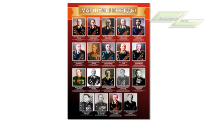 Школьные стенды "Оформление кабинета Истории (Маршалы победы)"     