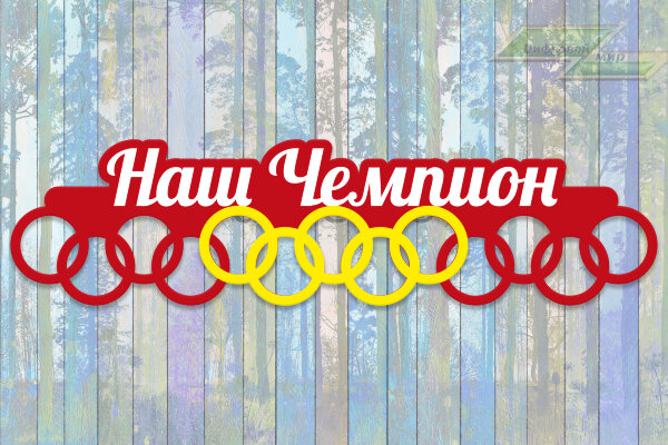 Медальница из фанеры "Наш Чемпион"