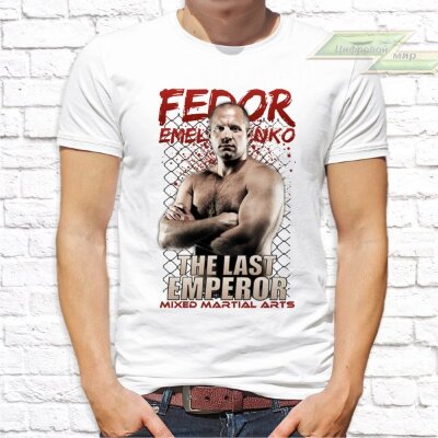 Мужская футболка с фото «Fedor Emelianenko The Last Emperor» Мужская футболка с фото «Fedor Emelianenko The Last Emperor»
