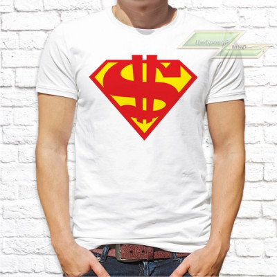 Мужская футболка с фото «Superman»              