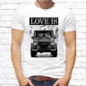 Мужская футболка с фото «Love is(auto)»  
