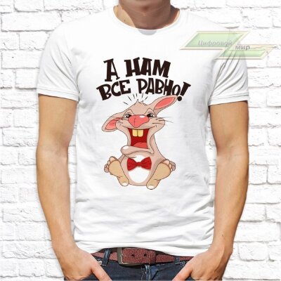 Мужская футболка с фото «А нам все равно!»    