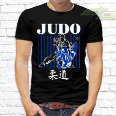 Мужская футболка с фото «JUDO (черная)»         