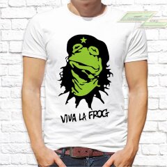 Мужская футболка с фото «Viva la frog»     