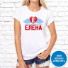Женская футболка с фото «Елена»   