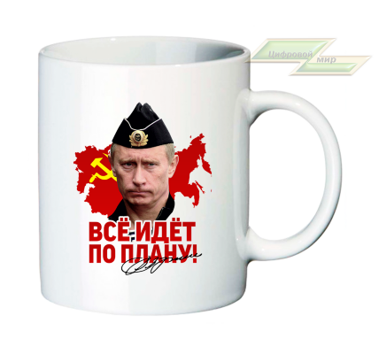 Кружка для настоящих патриотов "Все идет по плану!"2
