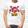 Парные  футболки с фото «Smile Good. Bad»  