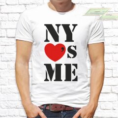 Мужская футболка с фото «NY s me»        
