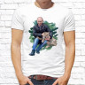 Мужская футболка с фото «Путин с леопардом»     
