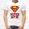 Парные  футболки с фото «SUPER МУЖ. SUPER ЖЕНА»  