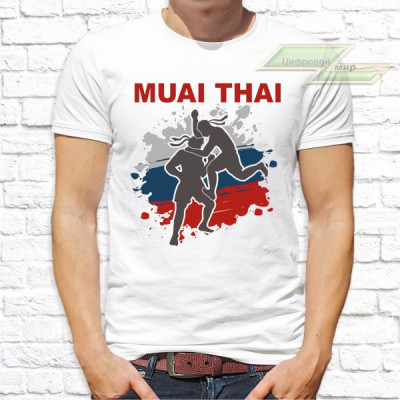 Мужская футболка с фото «MUAI THAI»              
