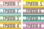Стенд для детского сада "Таблички (Группа)"                                     