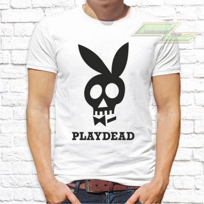 Мужская футболка с фото «Playdead»     