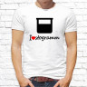 Мужская футболка с фото «I love stodramm»     