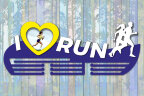 Медальница из фанеры "I love run"