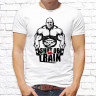 Мужская футболка с фото «Shut up and train»      