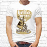 Мужская футболка с фото «Hello moto!»  