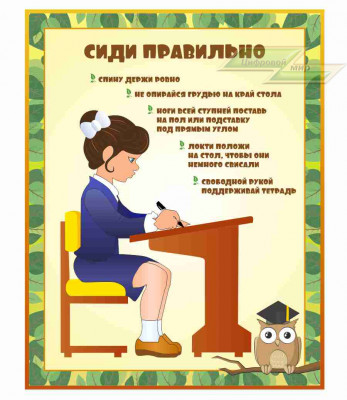 Оформление стендов "Стенды для начальной школы (Сиди правильно)" Оформление стендов "Стенды для начальной школы (Сиди правильно)"