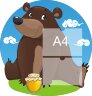 Стенд для детского сада "Декоративный стенд (Миша)"  