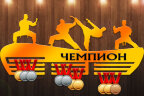 Медальница из фанеры "Чемпион (karate)" Медальница из фанеры "Чемпион (karate)"