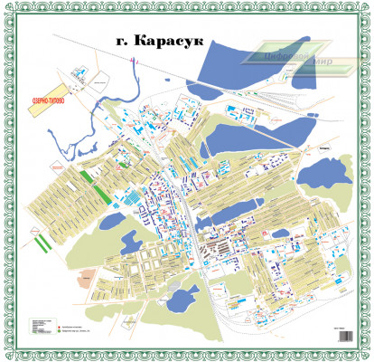 Карта-схема г.Карасука (Новосибирская область)