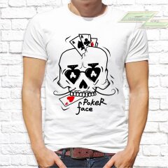 Мужская футболка с фото «Poker face»     