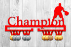Медальница из фанеры футбол "Сhampion (баскетбол)" Медальница из фанеры футбол "Сhampion (баскетбол)"