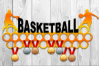 Медальница из фанеры "Basketball"