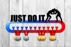 Медальница из фанеры "Just do it (борьба)" Медальница из фанеры "Just do it (борьба)"