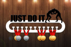 Медальница из фанеры "Just do it (борьба)" Медальница из фанеры "Just do it (борьба)"