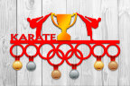 Медальница из фанеры "KARATE"