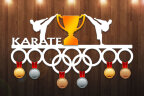 Медальница из фанеры "KARATE"