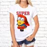 Женская футболка с фото «Super миньон девочка»       