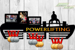 Медальница из фанеры "Powerlifting "