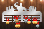 Медальница из фанеры " Powerlifting "