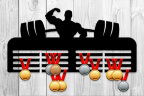 Медальница из фанеры " Powerlifting "