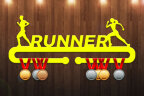 Медальница из фанеры "Runner"