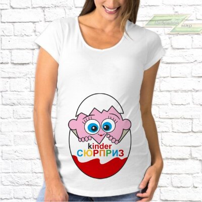 Женская футболка с фото «Kinder сюрприз(глазки)»   